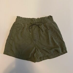Loft army green shorts
